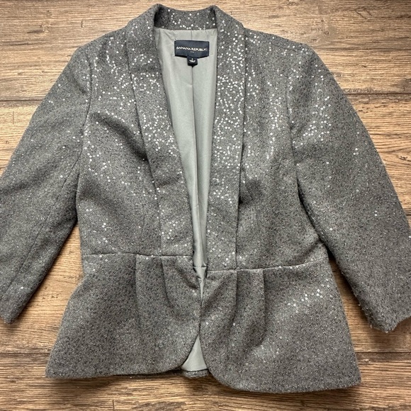 Banana Republic Charcoal Sequin Jacket - Picture 4 of 6